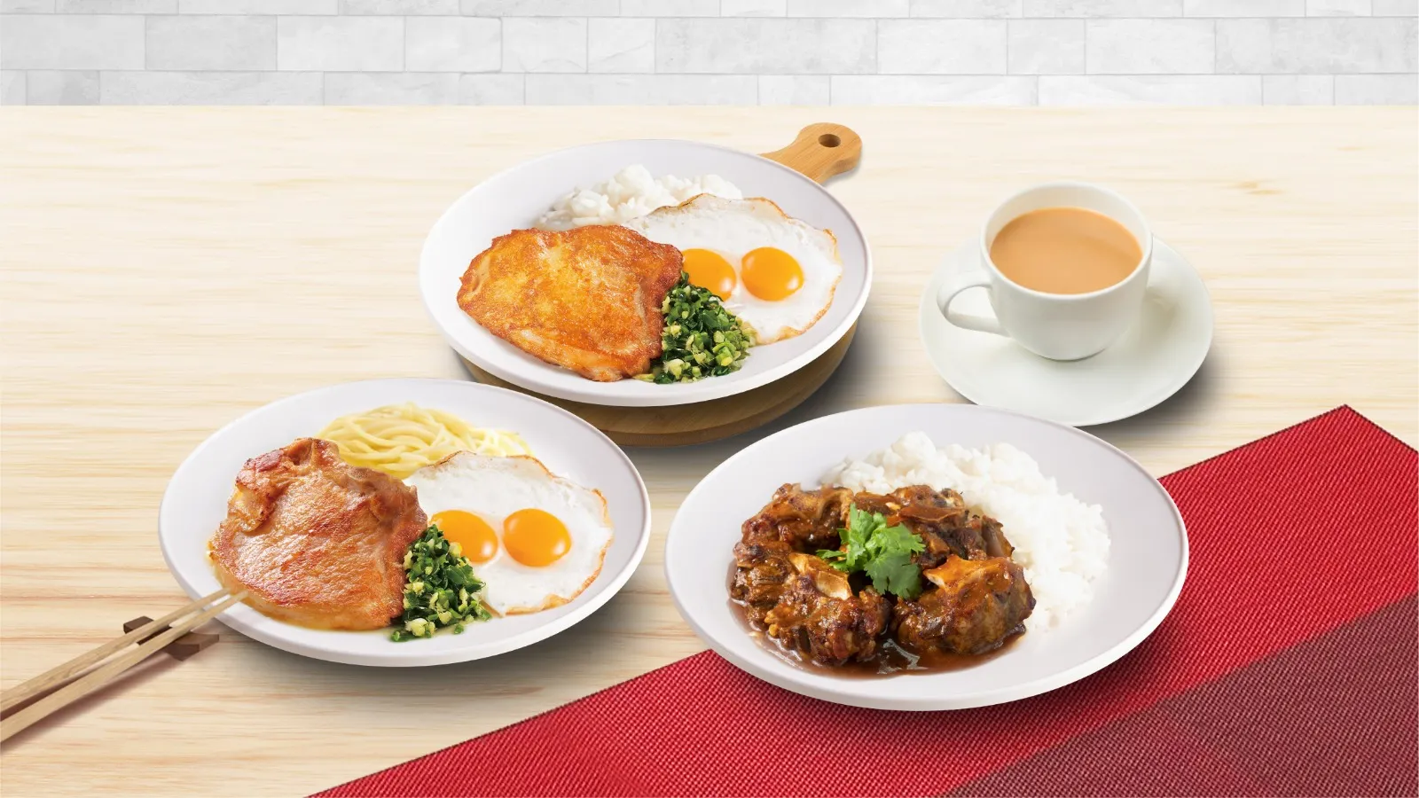 焗飯、扒餐同一杯熱飲